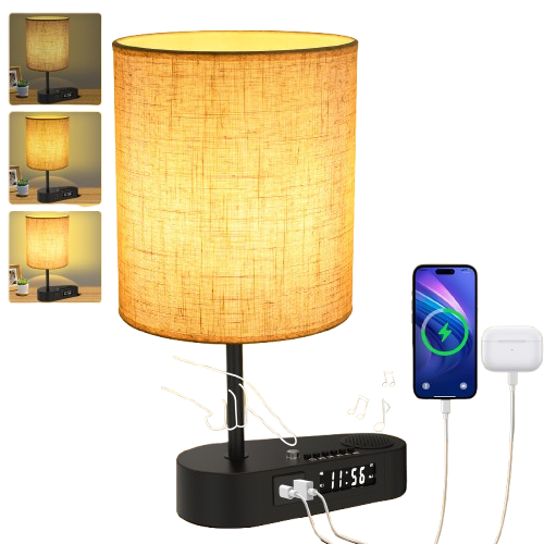 Multifunctional Bluetooth Alarm Clock & Lamp