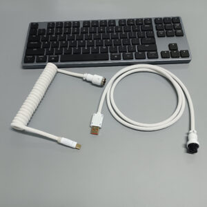 8K Magnetic Shaft Machinery Keyboard Cable Keyboard Cable Aviation Incense Inserted Spring Wire - CJdropshipping
