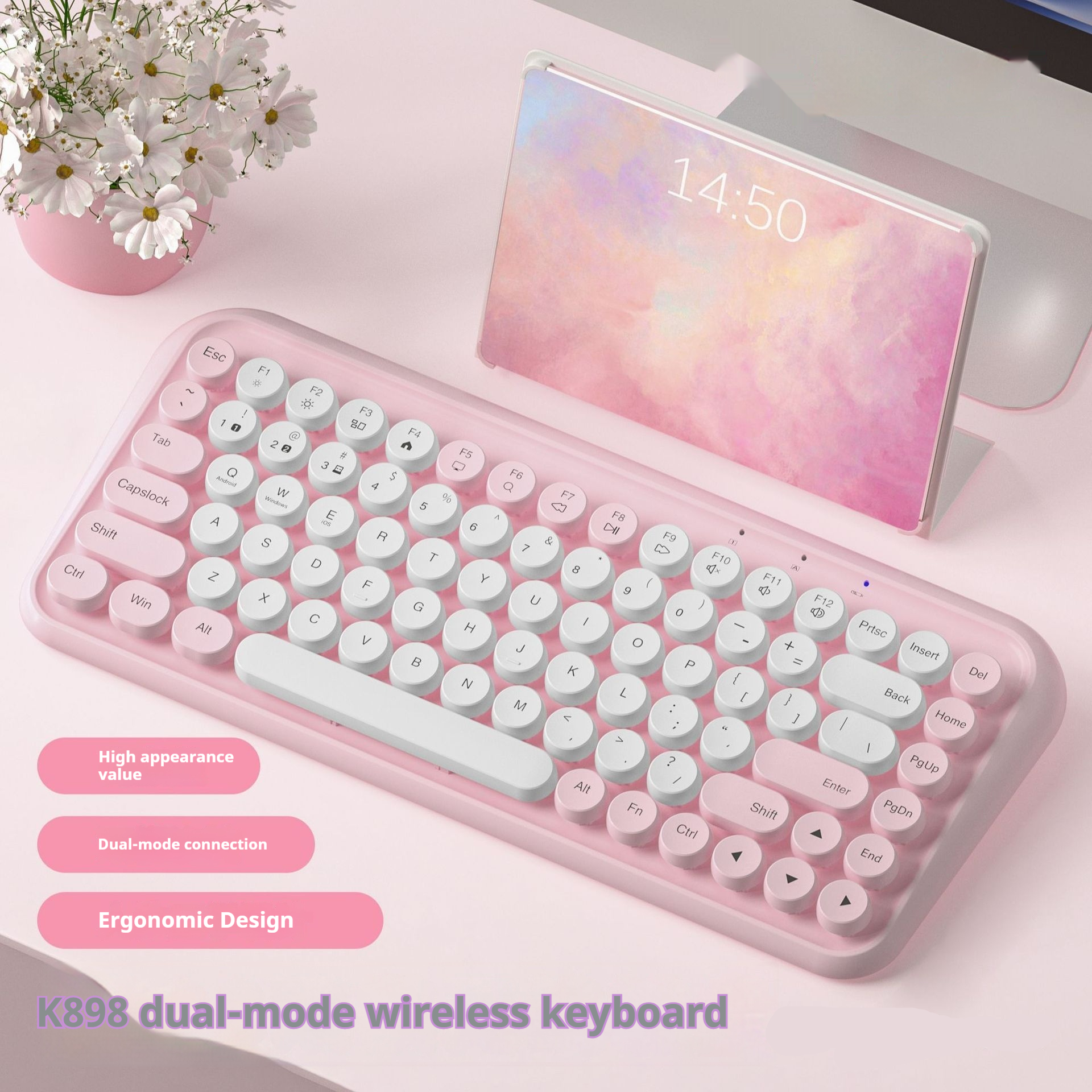 Dual-mode Wireless Bluetooth Mute Portable Keyboard - CJdropshipping