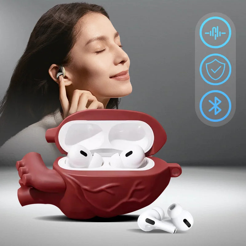 Earphones Case 3D Body Heart Style Case For Airpods 3,Soft Protective Earphone Silicone Cover For Airpods Pro Men Boy - CJdropshipping