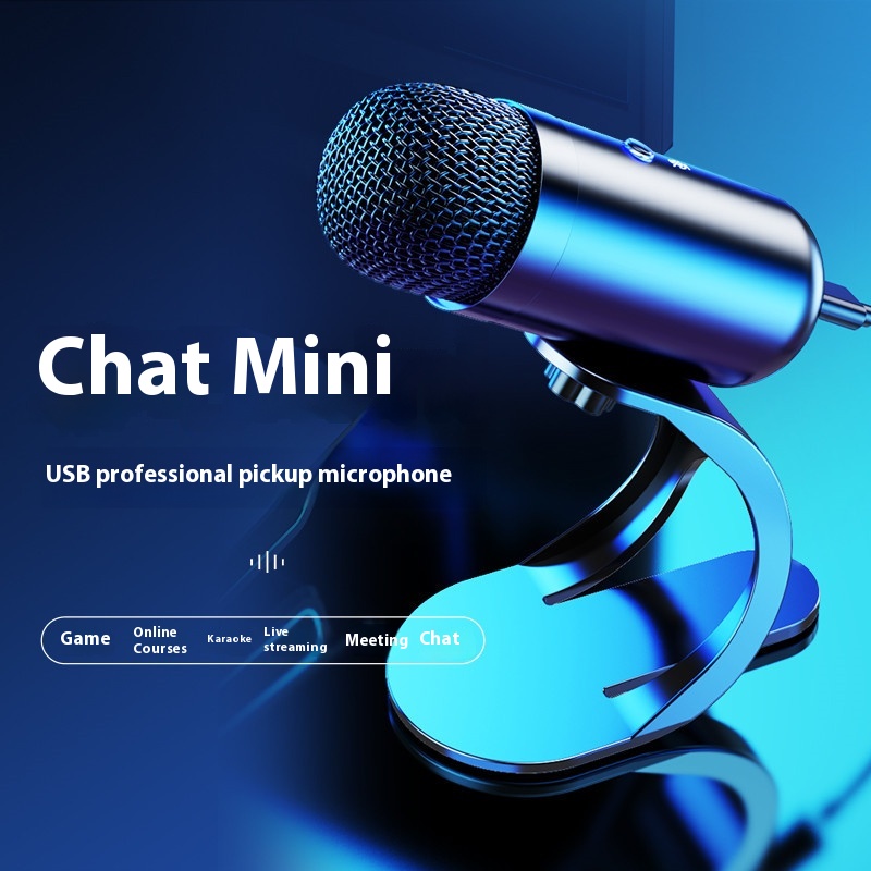 Karaoke Live Microphone Desktop Computer USB Wired Microphone - CJdropshipping