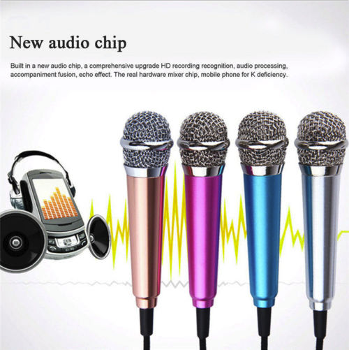 Mini mobile phone microphone mobile phone recording sing small microphone small microphone - CJdropshipping