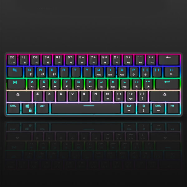 Wireless Bluetooth Keyboard Colorful PBT Keycaps Mechanical Keyboard - CJdropshipping