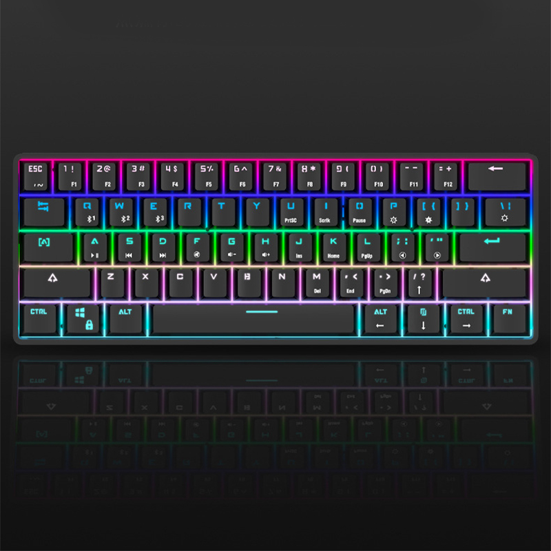 Wireless Bluetooth Keyboard Colorful PBT Keycaps Mechanical Keyboard - CJdropshipping
