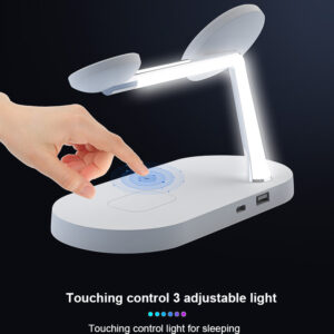 Multifunctional Five-In-One Magnetic Wireless Charging Watch Headset Desktop Mobile Phone Holder Charger 15W Fast Charge - Image 3